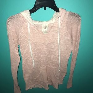 Cute lace hooded long sleeve